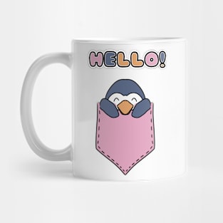 Cute Penguin in the Pocket Mug